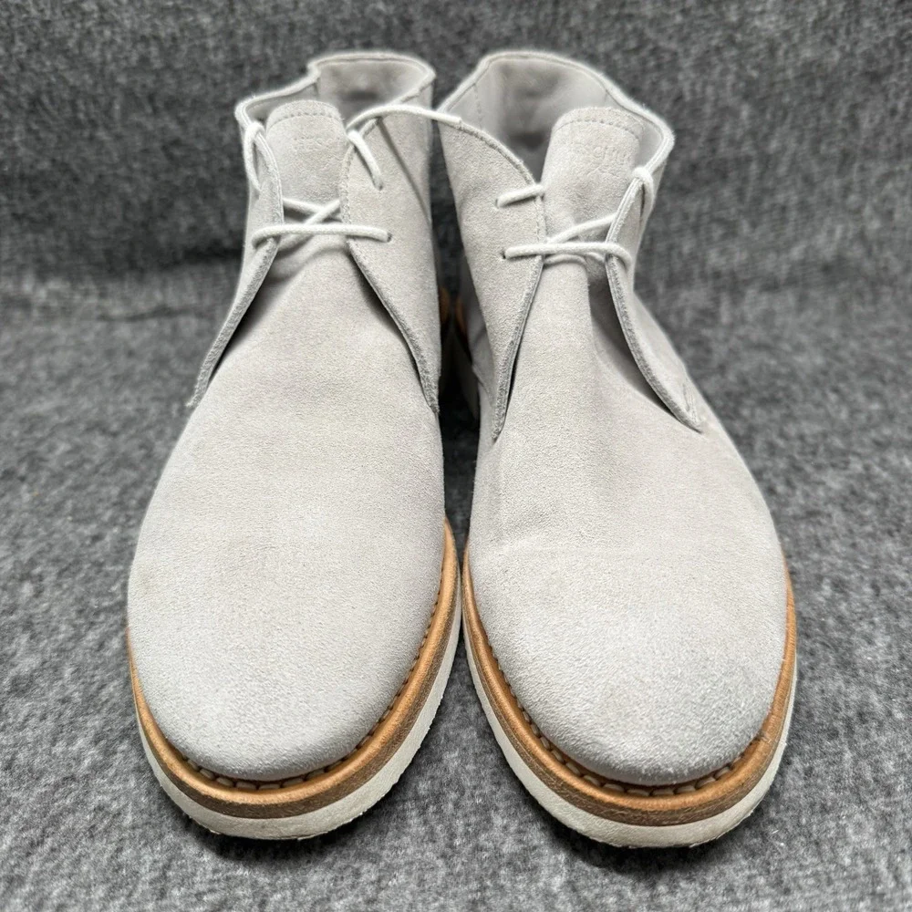 Heschung Genet Suede Chukka Boots Mens Size 8 Gray Norwegian Welt Made In France